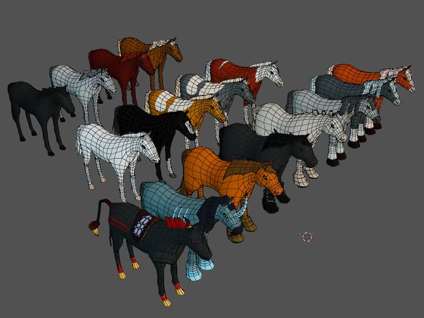 Amir - Low-Poly Horses Pack preview 4