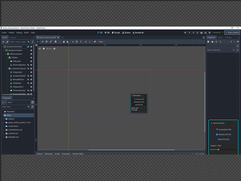 Quick Actions Addon (Godot Plugin) preview 3