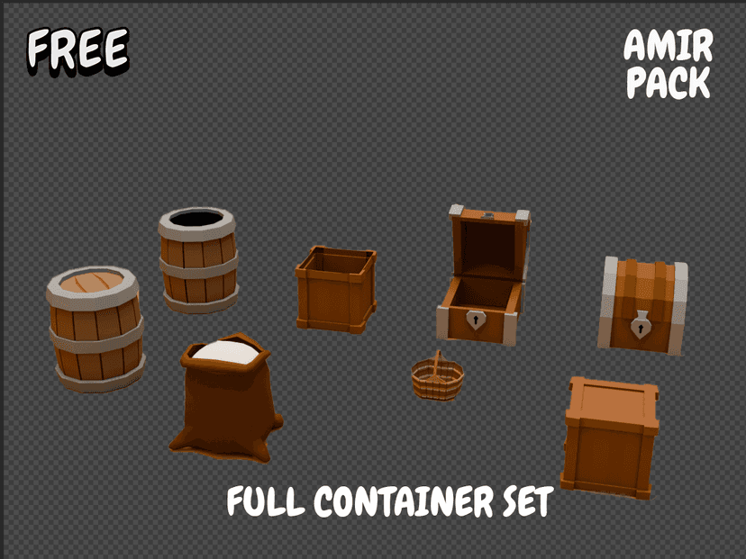 Amir - Low Poly Props preview 1