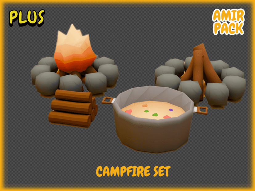 Amir - Low Poly Props preview 3