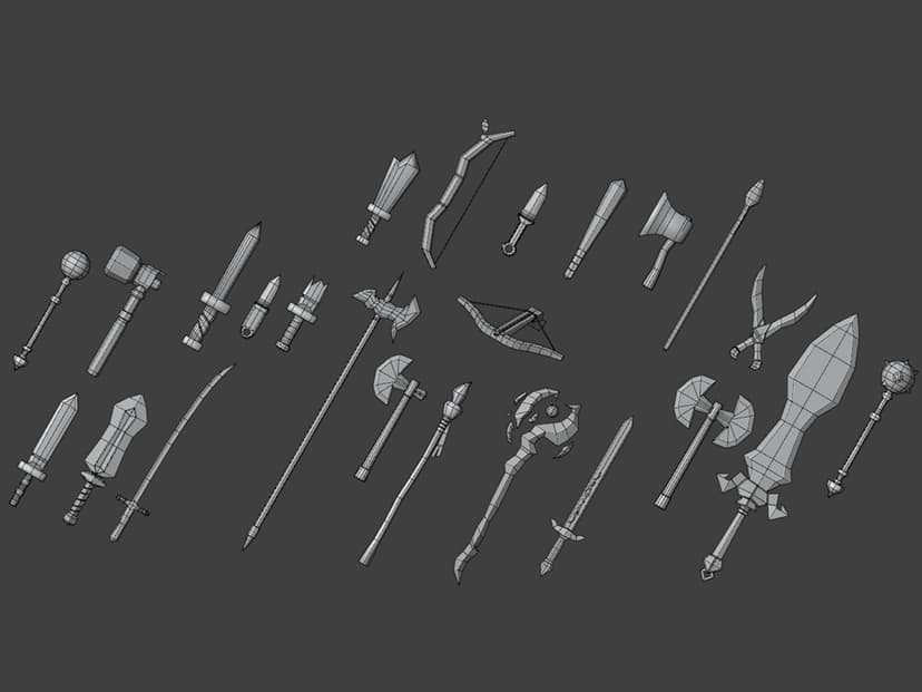 Amir - Low-Poly Weapons Pack preview 4