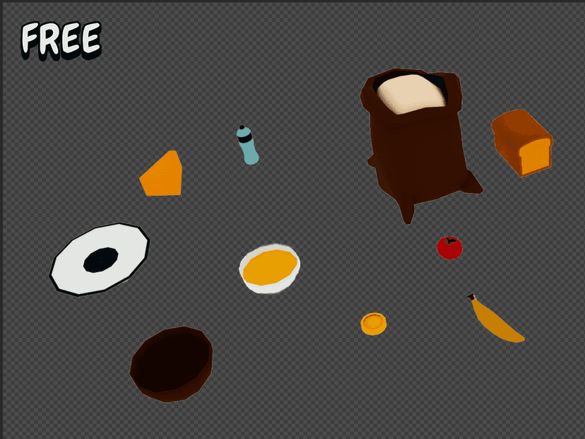 Amir - Low-Poly Food Pack preview 1