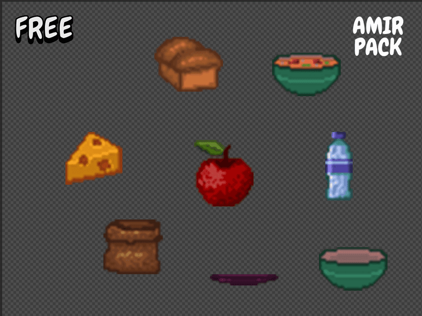 Amir - 32×32 Pixel Food Pack preview 1