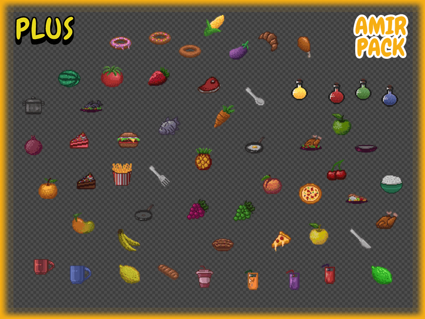 Amir - 32×32 Pixel Food Pack preview 2