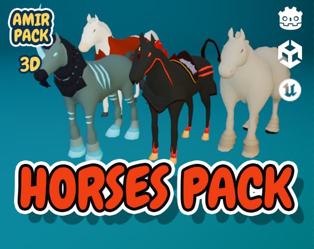 Amir - Low-Poly Horses Pack
