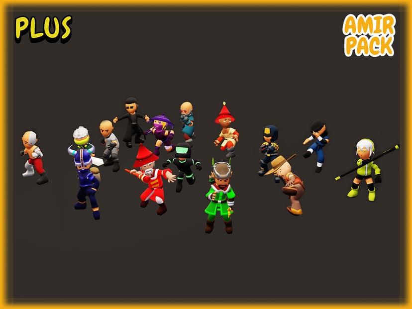 Amir - Low Poly Modular Characters preview 2