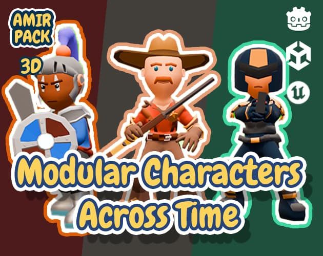 Amir - Low Poly Modular Characters